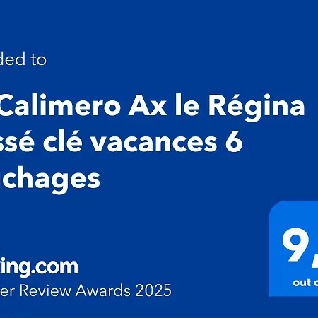 T3 Calimero Ax Le Regina Classe Cle 6 Couchages 아파트
